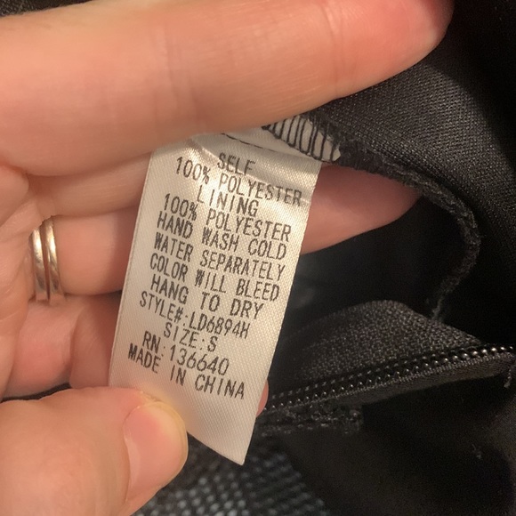 NWT L'ATISTE By Amy Womens Size S Mesh Peplum Strapless Maxi Black Tulip Dress - Picture 8 of 10